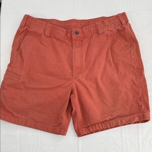 Carhartt Shorts Mens 38 Rugged Flex Relaxed Fit 8" Canvas Work Drawstring